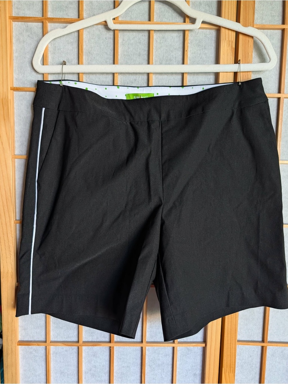 Swing Control Black Shorts Control waist Trim Women’s Golf Shorts